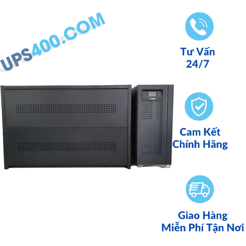 UPS Online HYUNDAI HD-5KS (5KVA/4500W) - Pin Ngoài