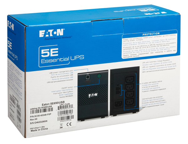 bộ lưu điện EATON 5E650iUSB 650VA