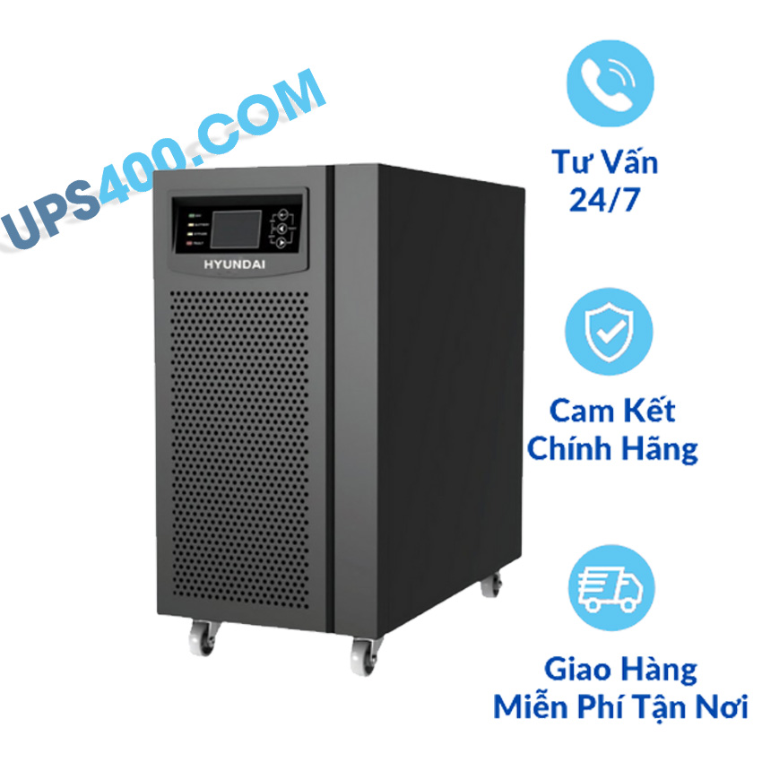 UPS Online HYUNDAI HD-1KS (1KVA/900W) - Pin Ngoài