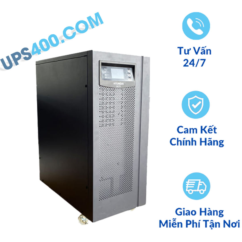 UPS Online HYUNDAI HD-10K2i (10KVA/8KW) - Vào 3 pha ra 1 Pha (3/1- 1/1)