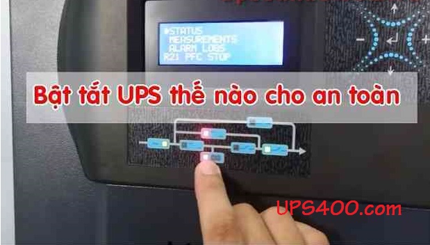 Hướng dẫn bật tắt bộ lưu điện UPS APC đúng cách